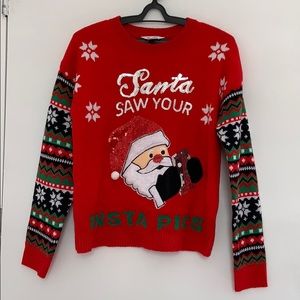 Christmas Insta Santa long sleeve  sweater